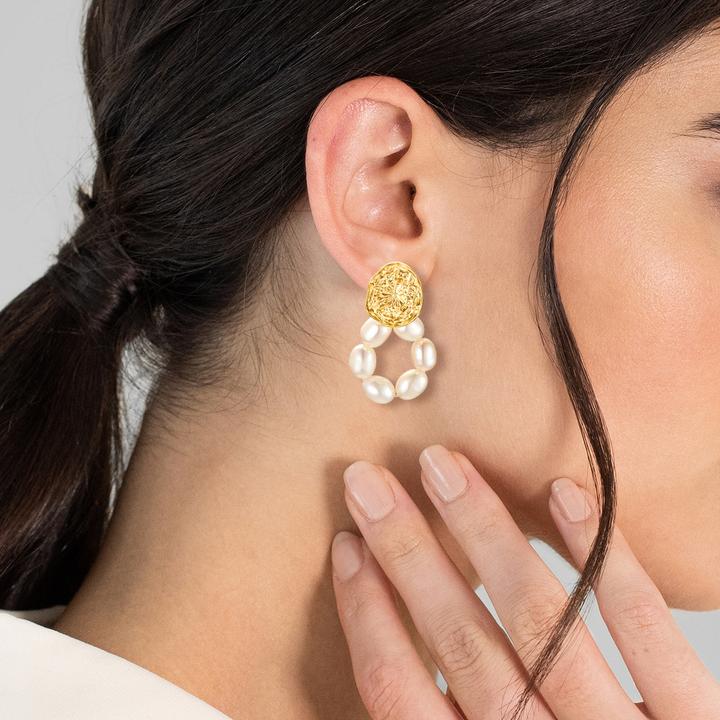 Actual product image Yokoamii Ladies earrings - 34200 (Metal alloy)