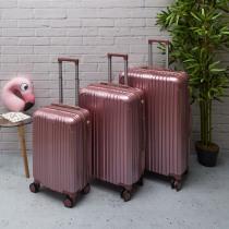 Image du produit Jet Lag valise new york rose x3 49l 65l 105l (49 l, Bagage à main (jusqu'à 50l))