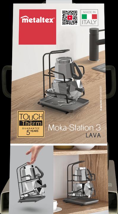 Immagine prodotto Metaltex Leccarda Moka-Station 3 Lava16x12x20 cm