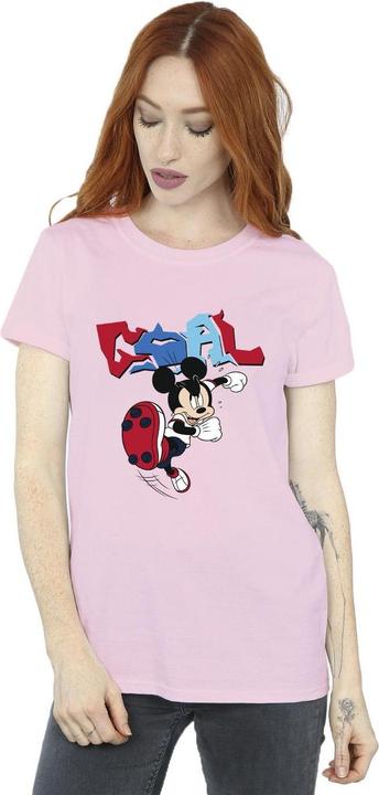 Immagine prodotto Disney Mickey Mouse Goal Striker Pose Maglietta Ampia Donna (XXL)