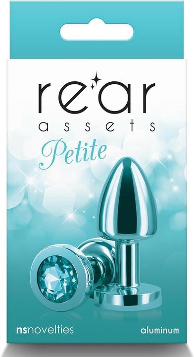 Produktbild NS Novelties Small Anal Plug Rear Assets Aluminum Butt Plug for Beginners Metal Anal Toy with Gem Petite Size Tea