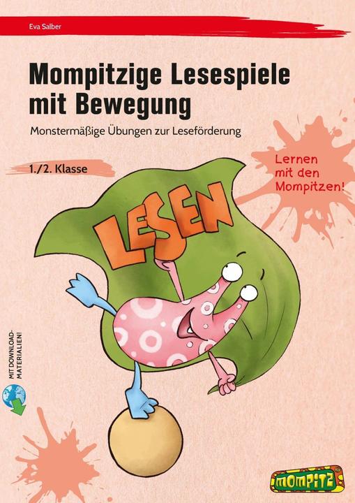 Immagine prodotto Mompitzige Lesespiele mit Bewegung (Tedesco, Eva Salber, 2021)