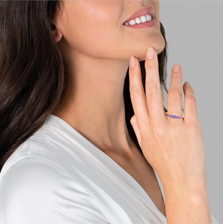 Produktbild Glanzstücke München Damen Sterling Silber Amethyst gelbgold - 28683 (56, 925 Silber)
