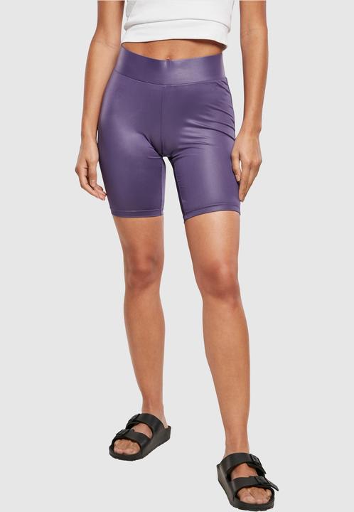 Actual product image Urban Classics Ladies Imitation Leather Cycle Shorts (M)