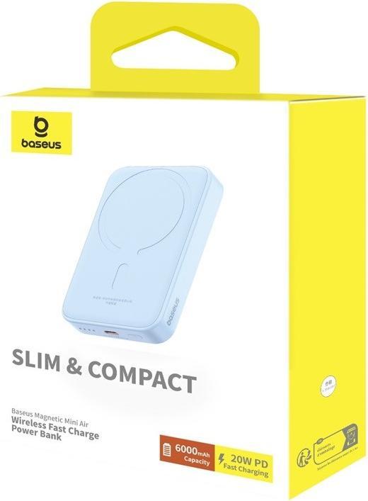 Actual product image Baseus Powerbank mini 6000 mAh 20W (blue) (6000 mAh, 20 W, 20 Wh)