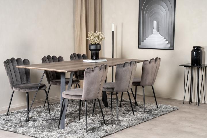 Produktbild Ebuy24 Essgruppe Marina 6 (7-teilig) (90 x 90 x 75 cm)