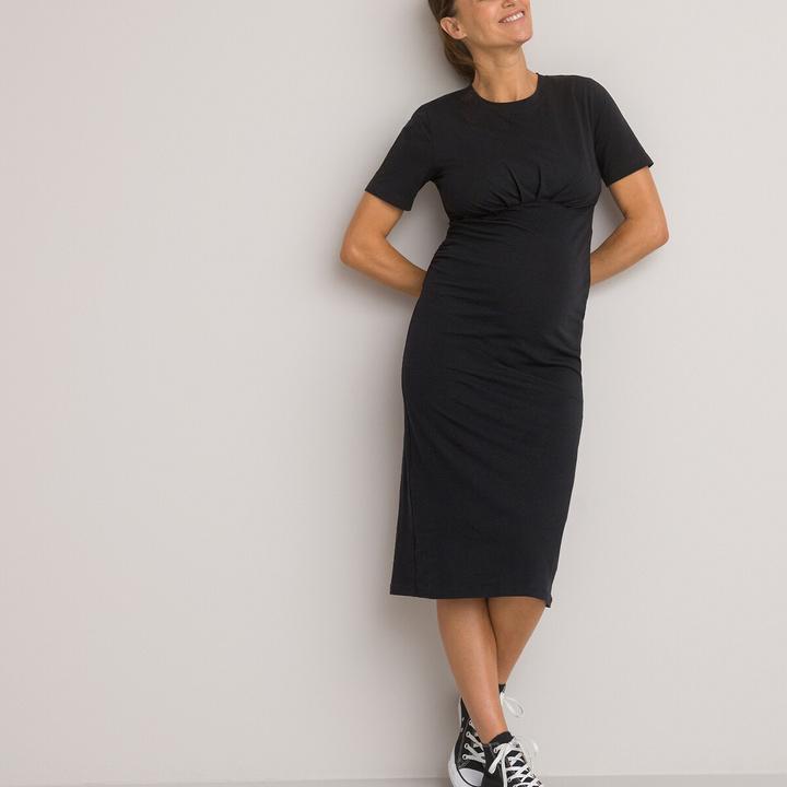 Actual product image La Redoute Collections Maternity dress with straight cut and short sleeves (XL)