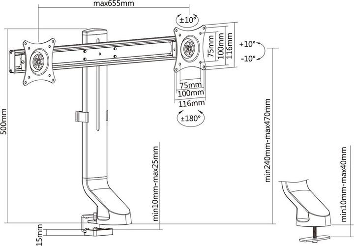 Actual product image Maclean MC-854 (Table, 27")