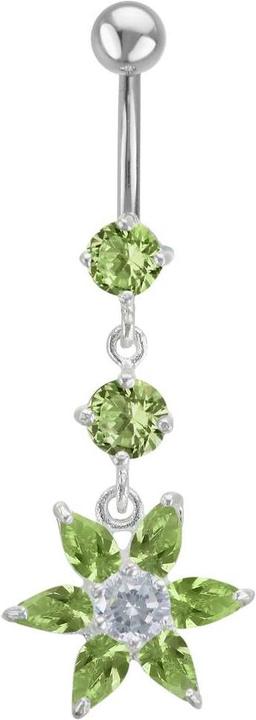 Actual product image Bijouteria Bellypiercing (Stainless steel, Silver 925, Zirconia)