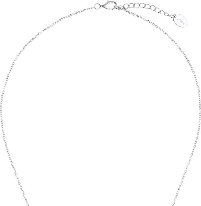 Produktbild S.Oliver Halsschmuck für Damen, 925 Sterling Silber, Zirkonia (synth.) | Herz (925er Silber, 42 cm)