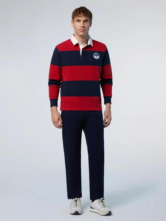 Actual product image North Sails long sleeve polo w/logo (M)