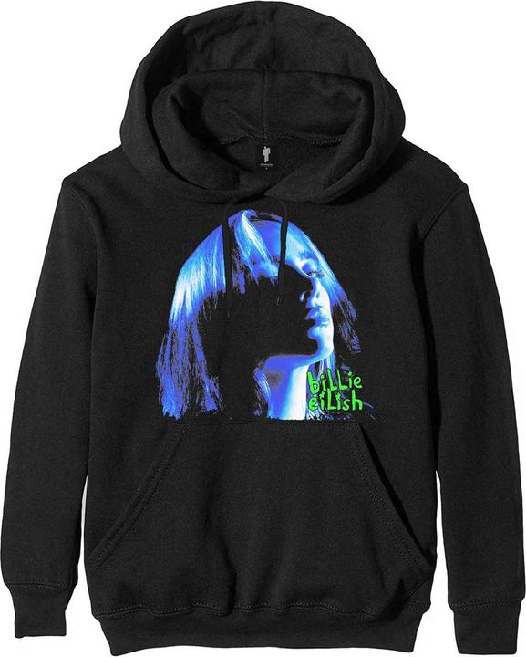 Immagine prodotto Billie Eilish Neon Shadow Blue (Felpa con cappuccio) (XL)