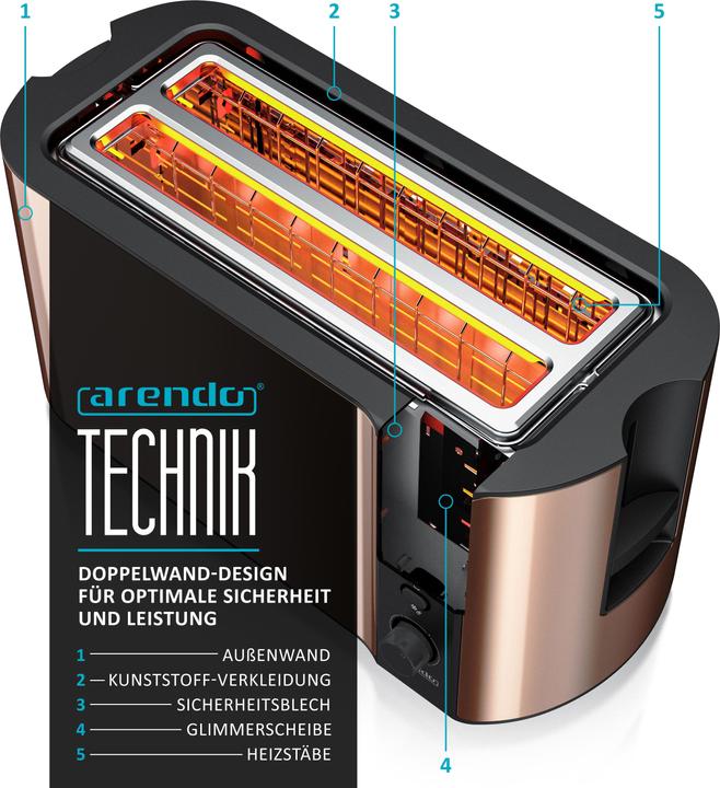 Actual product image Arendo Toaster