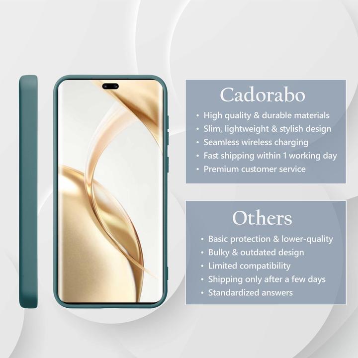 Actual product image Cadorabo Case for Honor 200 Pro TPU Liquid Silicone Cover (Honor 200 Pro)