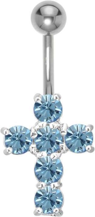 Bijouteria Bauchpiercing (Edelstahl, Messing, Kristall)