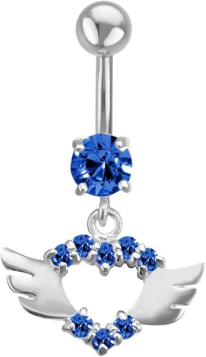 Image du produit Bijouteria Piercing nombril (Acier inoxydable, Argent 925, Zircone)