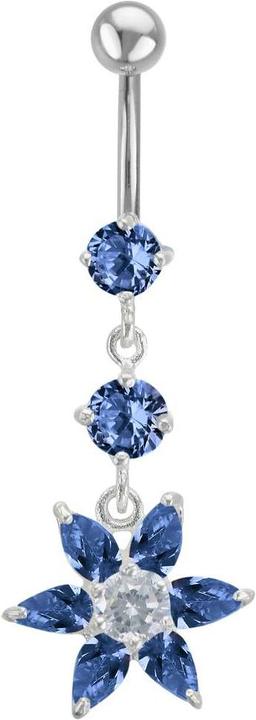 Bijouteria Bauchpiercing (Edelstahl, Silber 925, Zirkonia)