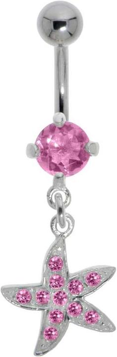 Actual product image Bijouteria Bellypiercing (Stainless steel, Silver 925, Crystal)