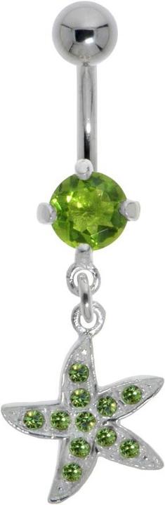 Bijouteria Bauchpiercing (Edelstahl, Silber 925, Kristall)