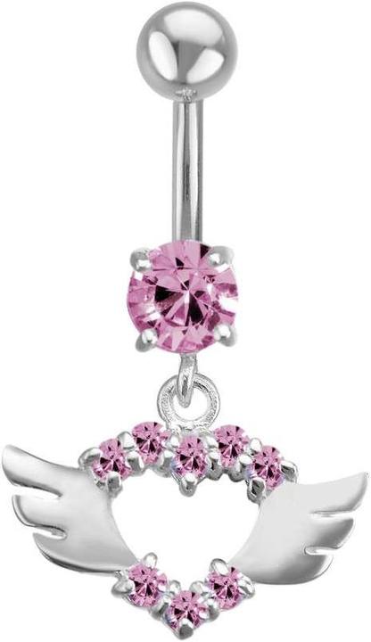 Actual product image Bijouteria Bellypiercing (Stainless steel, Silver 925, Zirconia)