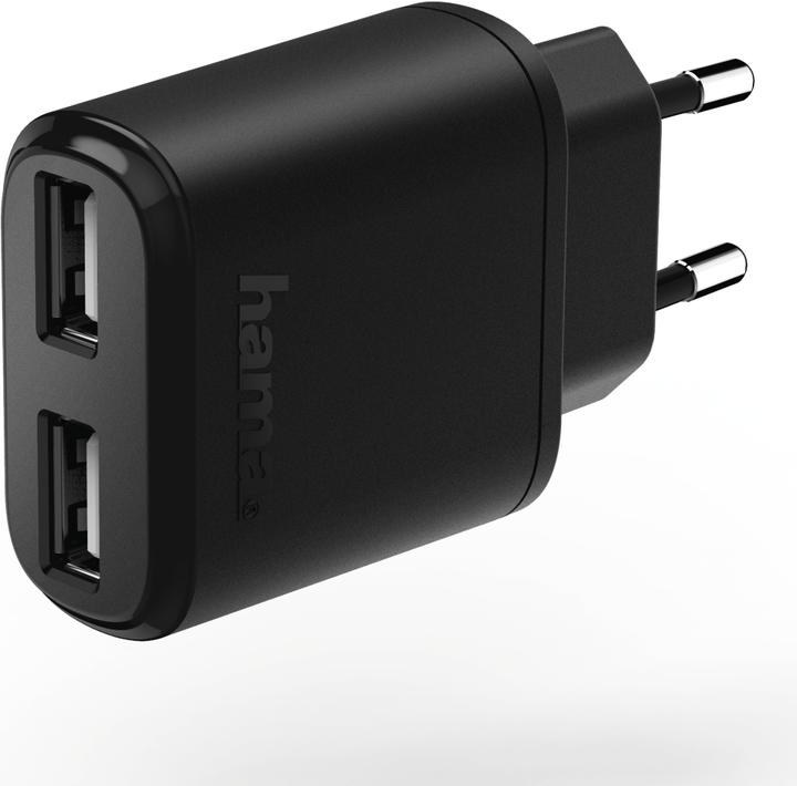Produktbild Hama Ladegerät 2-fach USB 2.4 A (12 W)