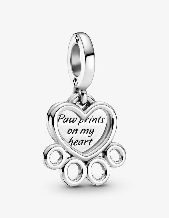 Actual product image Pandora Hearts & Paw Print Charm (Silver 925)