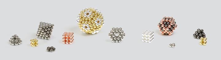 Actual product image Neoballs Sphere Magnets Gun-Metal
