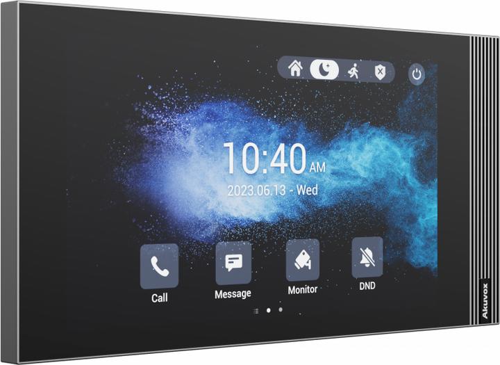 Actual product image Akuvox Indoor station S562 with logo, touch screen, POE (Ethernet)