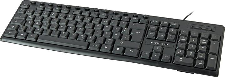 Actual product image Gembird Multimedia keyboard US layout black (DE, Cable)