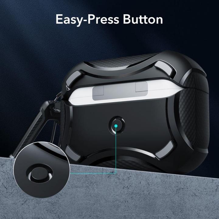 Image du produit ESR Cyber Armor Halolock Magsafe Apple Airpods Pro 1 / 2 Black (Sac pour écouteurs)