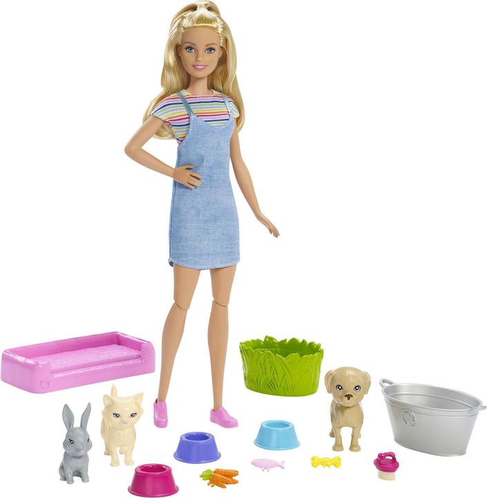Produktbild Barbie Play 'N' Wash Puppe (blond)