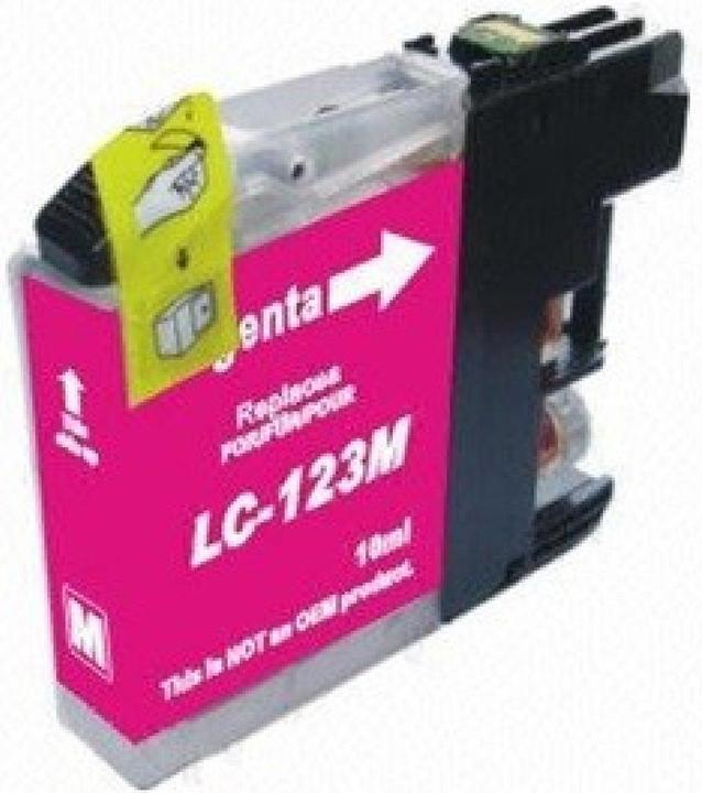 Actual product image Huismerk Compatible Brother lc-123 inktcartridge geel standard capacity 600 pages