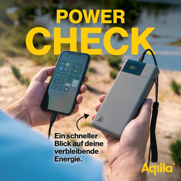 Immagine prodotto Aqiila Powerbird B20B - Powerbank 20000 mAh, 20W - Muschio (20000 mAh, 20 W, 74 Wh)