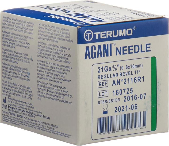 Image du produit Terumo Aga jetable 21G 0.8x16mm grue 100