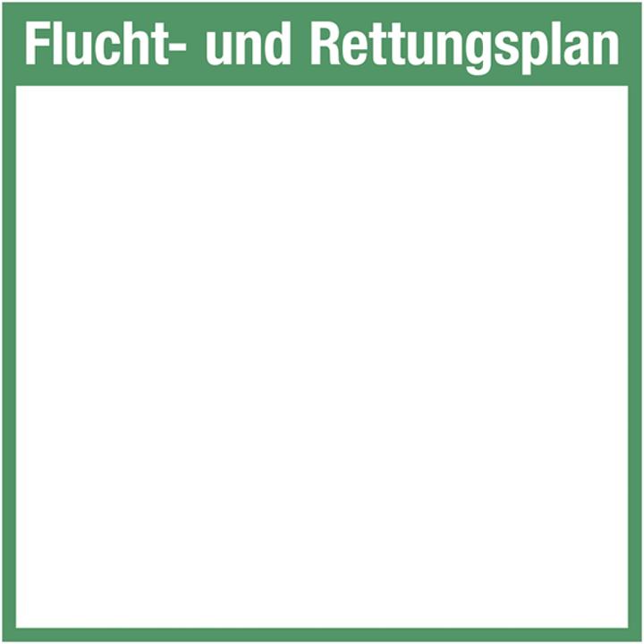Produktbild Moravia Flucht- und Rettungsplan ohne Legende zum Selbstbeschriften, 604x604 mm