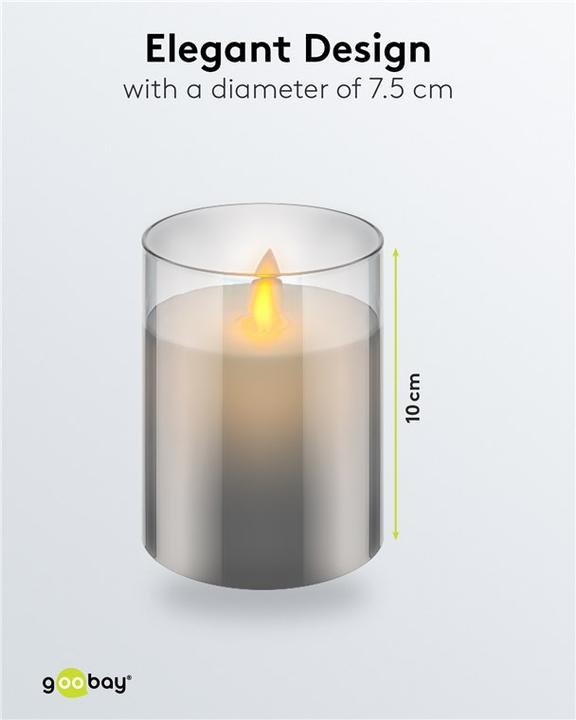 Produktbild Goobay LED-Echtwachs-Kerze (1 x)