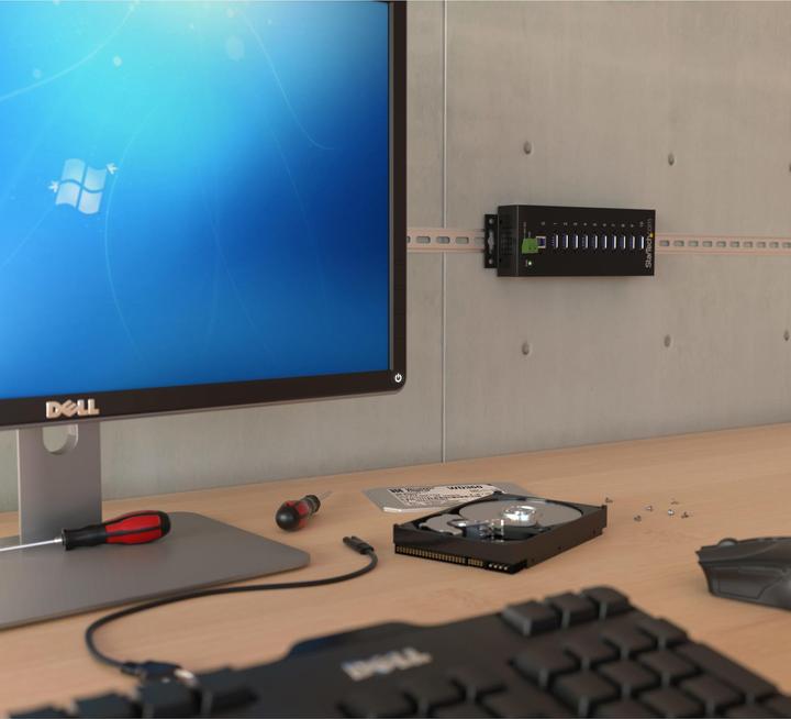 Image du produit StarTech 10 PORT INDUSTRIAL USB 3.0 HUB (USB-B, 10 Ports)
