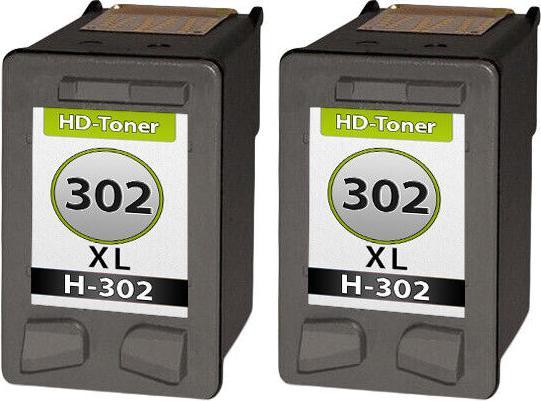Image du produit Druckfuxx 2x TINTE PATRONEN für HP 302 XL DeskJet 1110 2130 3630 3631 3632 3633