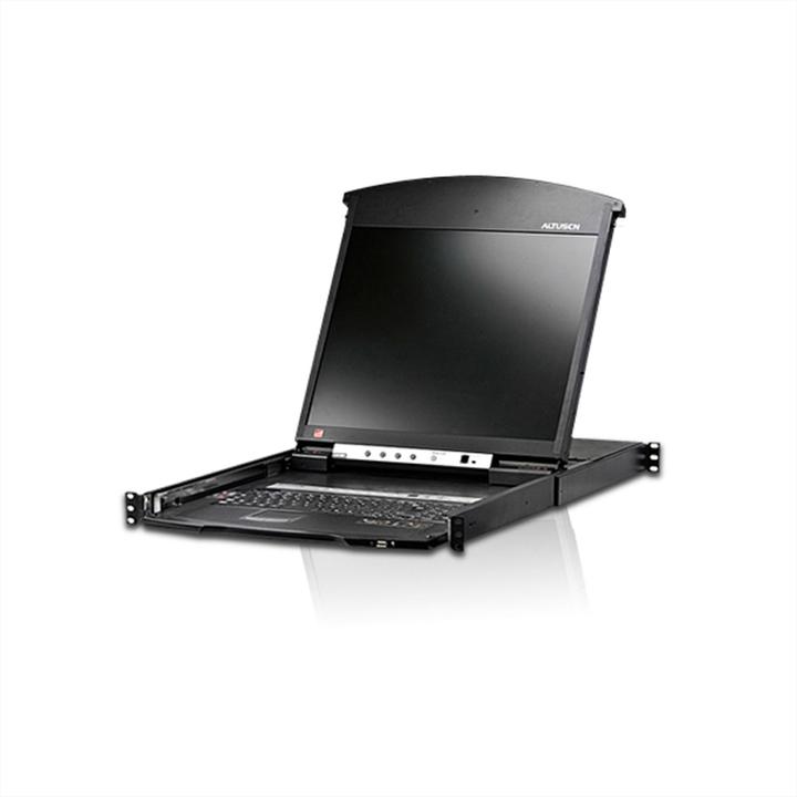 Immagine prodotto Aten KL1516AiN Switch KVM over IP Cat.5 a 16 porte 19" LCD, doppia guida, layout CH