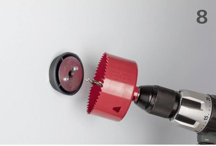 Image du produit wolfcraft wolfcraft 1 Aufbohrhilfeset Ø35-70mm (70 mm)