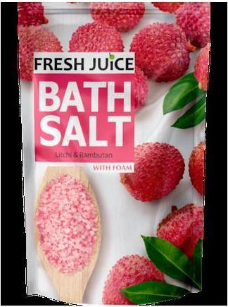 Fresh Sale da bagno al Litchi e Rambutan con schiuma ricca di minerali 500 g di succo fresco (Perle da bagno)
