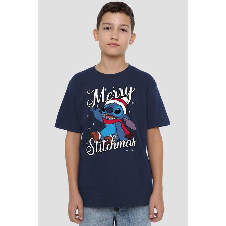 Image du produit Lilo & Stitch - T-shirt MERRY STITCHMAS - Enfant (152, 158)