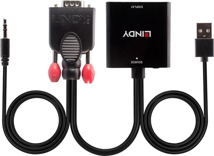 Actual product image Lindy VGA & Audio, to HDMI Converter (VGA, HDMI, 60 cm)