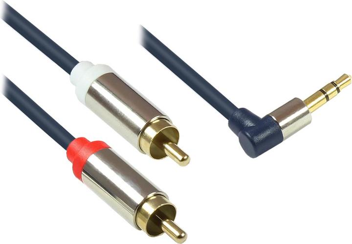 Image du produit Good Connections Câble de connexion audio de haute qualité 3,5 mm, prise jack sortante vers 2 prises RCA (2 m, Jack 3,5 mm (AUX))