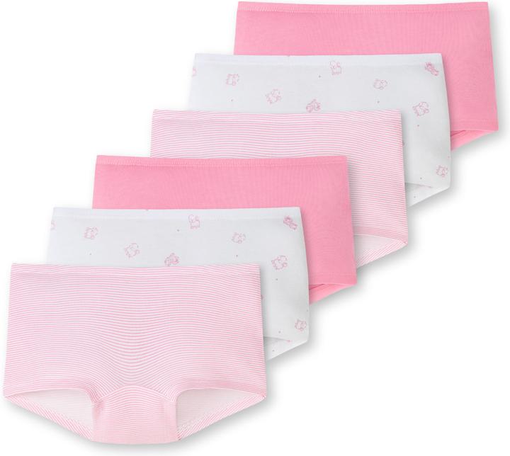 Produktbild Schiesser 6er Pack Kids Girls 95/5 Organic Cotton Shorts (92, 6er Pack)