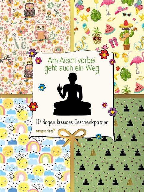 Actual product image By the ass also goes a way - 10 sheets of casual wrapping paper (Wrapping paper, 10 x)