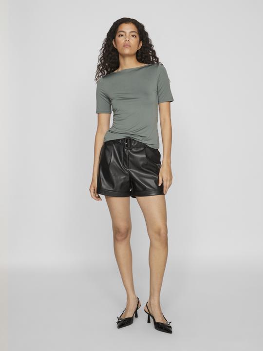 Actual product image Vila Boat-neck top with short sleeves (S)