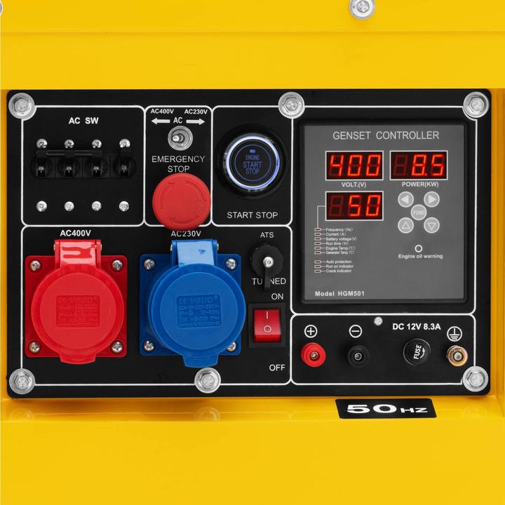 Produktbild MSW Notstromaggregat Diesel Stromerzeuger 7220/8500 W 30 L 240/400 V AVR Euro 5 (8500 W, 30 l)
