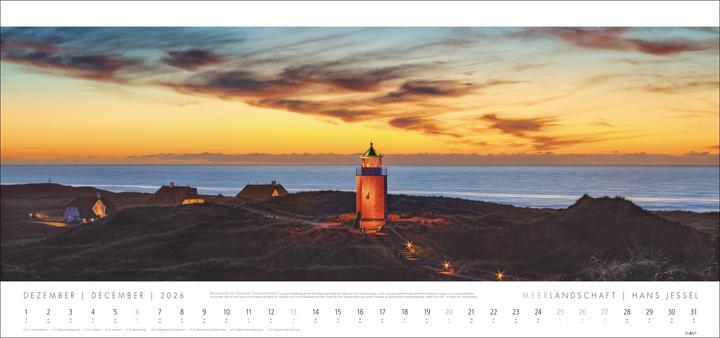 Actual product image Meerlandschaft Kalender 2026 - Hans Jessel (Hardcover, German)
