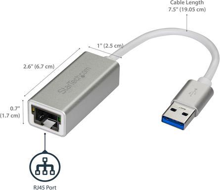 Image du produit StarTech USB31000SA (USB 3.0, RJ45 (1x))